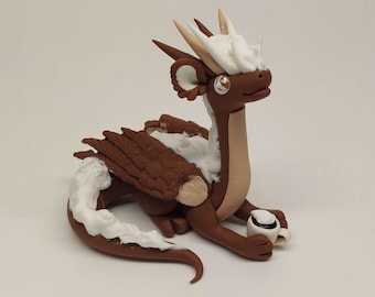 Hot cocoa dragon figurine