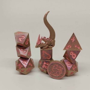 Frambozenchocolade - rollenspelset met harsdobbelstenen