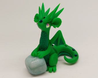 Green jade stone dragon