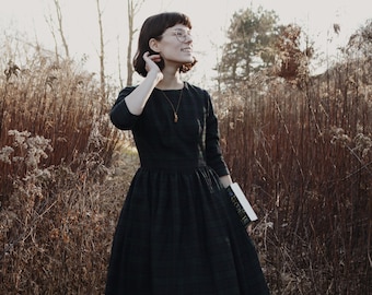 MTO - Marianne Dress Green "You Plaid me at Hello"