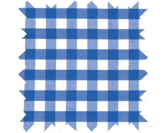 Fabric Morocco Blues Gingham - Large Checks - By the Yard
