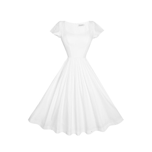 RTS MULTI SIZE Loretta Dress in White Cotton - Etsy