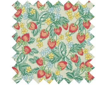 NEW Fabric in "Strawberry Swing" - By the Yard