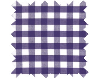 Fabric Violet Purple Gingham - Large Checks - By the Yard