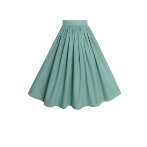 MTO - Lola Skirt in Jade Green Cotton