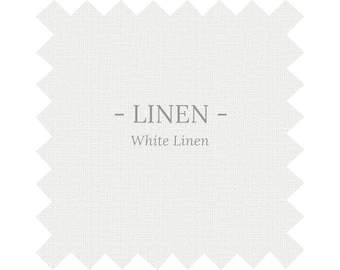 Fabric in White Linen - By the Yard