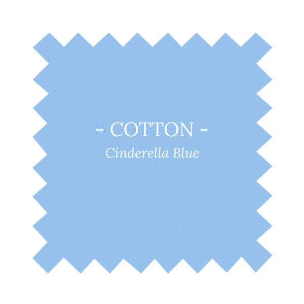 Fabric in Cinderella Blue Cotton - By the Yard