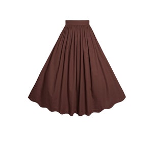 RTS - Size S - Lola Skirt in Walnut Linen