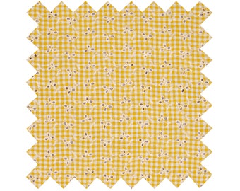 New Fabric in Yellow "Country Garden Gingham" - By the Yard