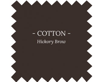 Fabric in Hickory Brown Cotton - By the Yard