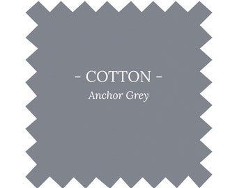 Fabric in Anchor Grey Cotton - By the Yard