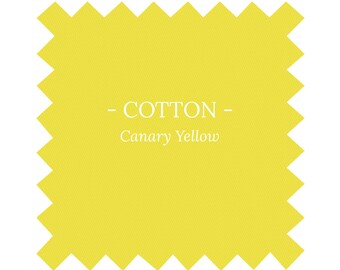 Fabric in Canary Yellow Cotton - By the Yard