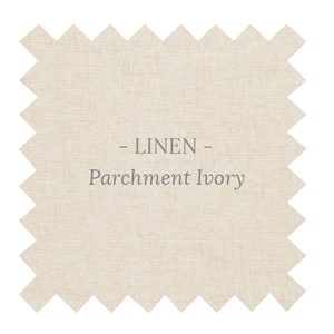 Fabric in Parchment Ivory Linen - By the Yard