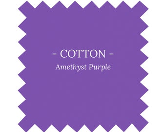 Fabric in Amethyst Purple Cotton - By the Yard