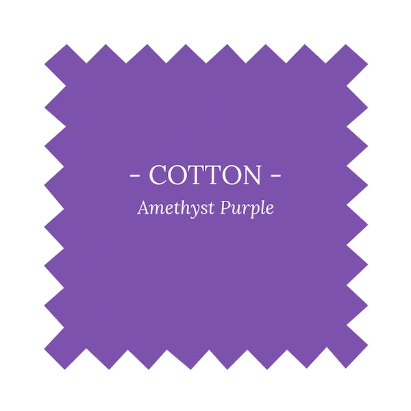 Tissu en coton violet améthyste - l'mètre