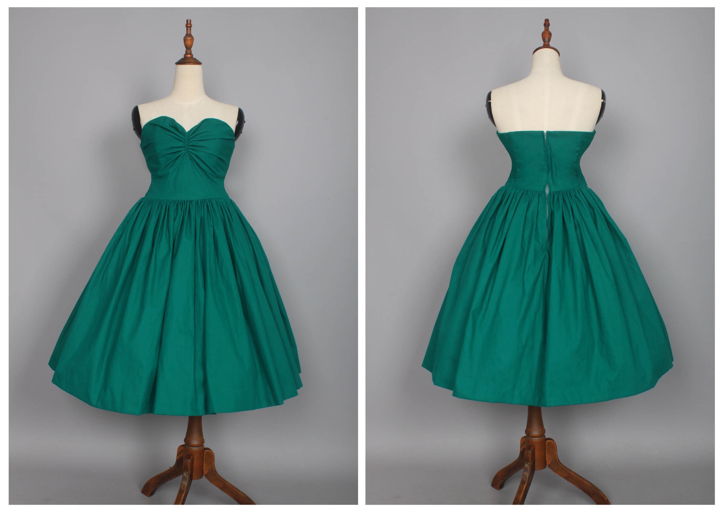 pine green color dress