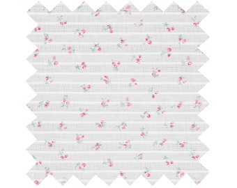 NEW Fabric in Pink "Rosey Garden Stripes" - By the Yard