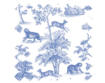 Fabric "Safari Toile" - By the Yard