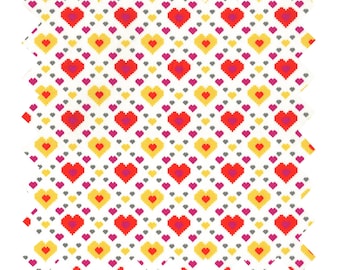 Fabric "Party Hearty" Heart Print - By the Yard