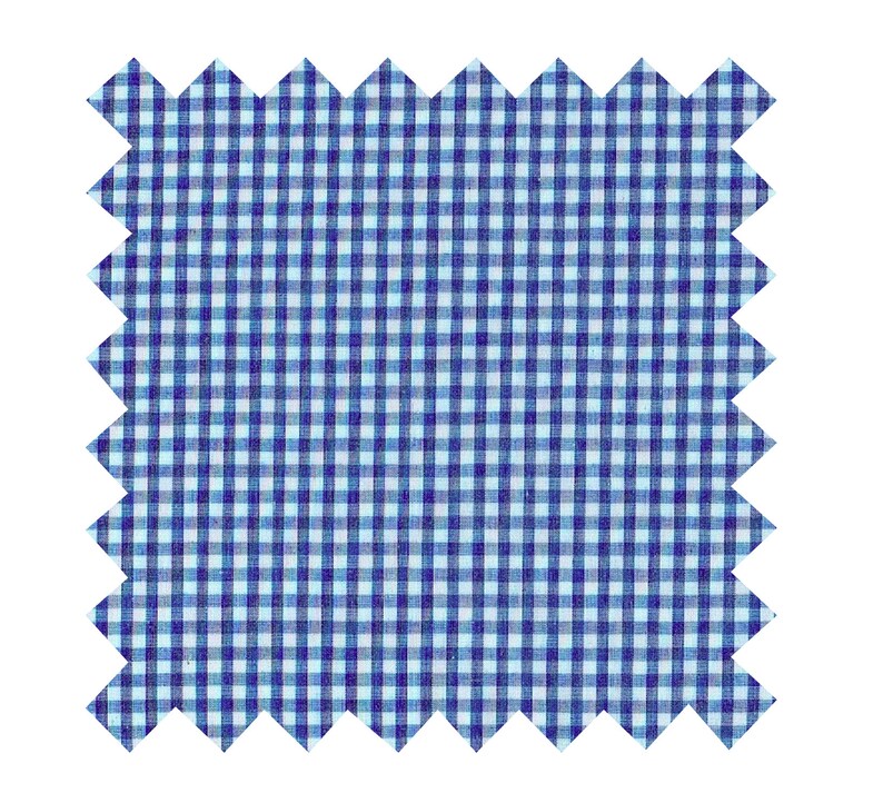 Fabric Blue 1/8 inch Checkered Gingham By the Yard Etsy