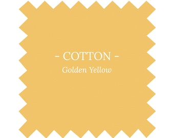 Fabric in Golden Yellow Cotton - By the Yard