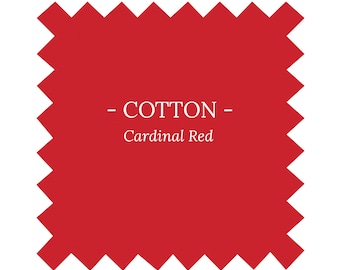 Fabric in Cardinal Red Cotton - By the Yard