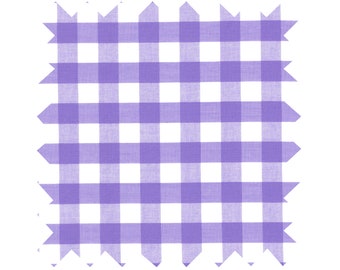 Fabric Lavender Purple Gingham - Large Checks - By the Yard