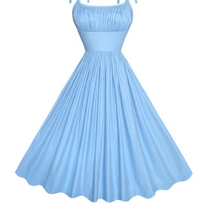 MTO Kelly Dress in Cinderella Blue Cotton - Etsy