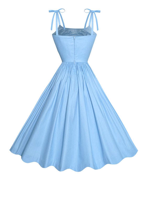 Light blue 50s dress top