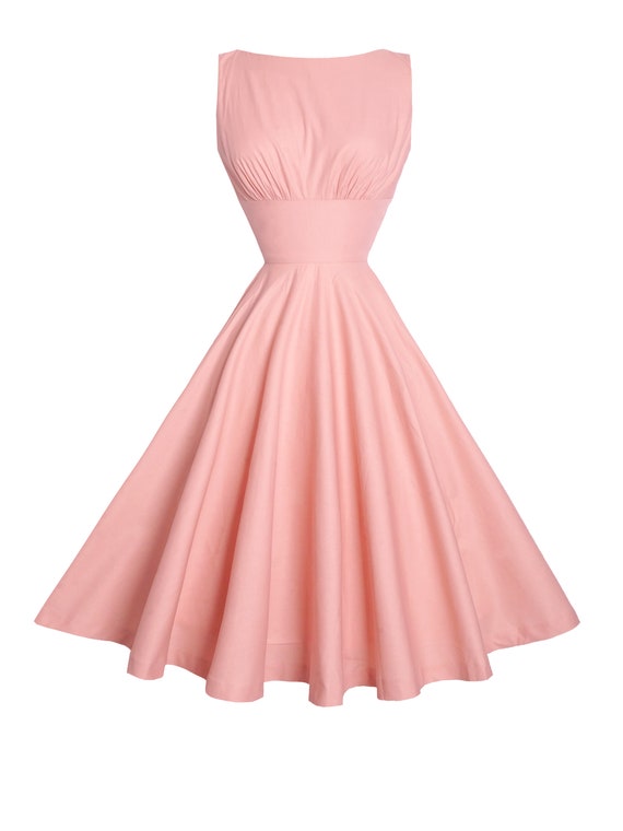RTS Size S Norma Dress in Dusty Pink Cotton