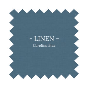 Fabric in Carolina Blue Linen - By the Yard