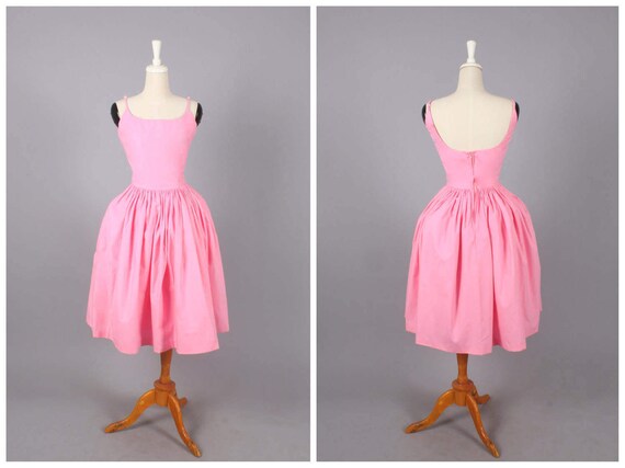 cotton candy pink bridesmaid dresses