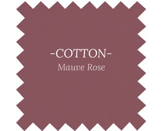 Fabric in Mauve Rose Cotton - By the Yard