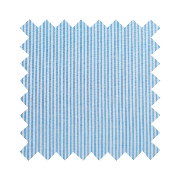 Fabric Light Blue "Pinstripe Mini-Stripe" - By the Yard