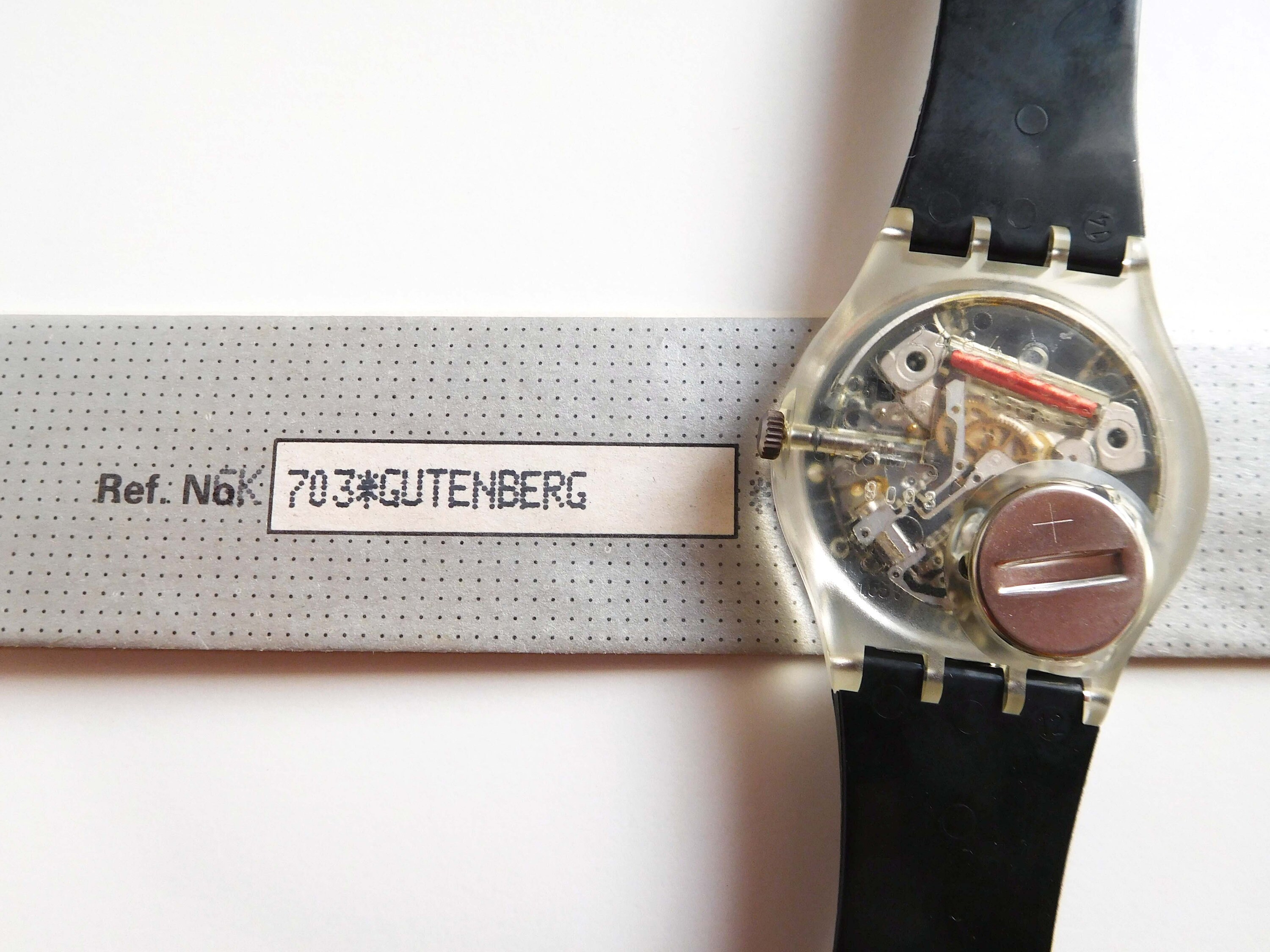 1990s 1991 Swatch Watch 'gutenberg' GK703 34mm World | Etsy UK