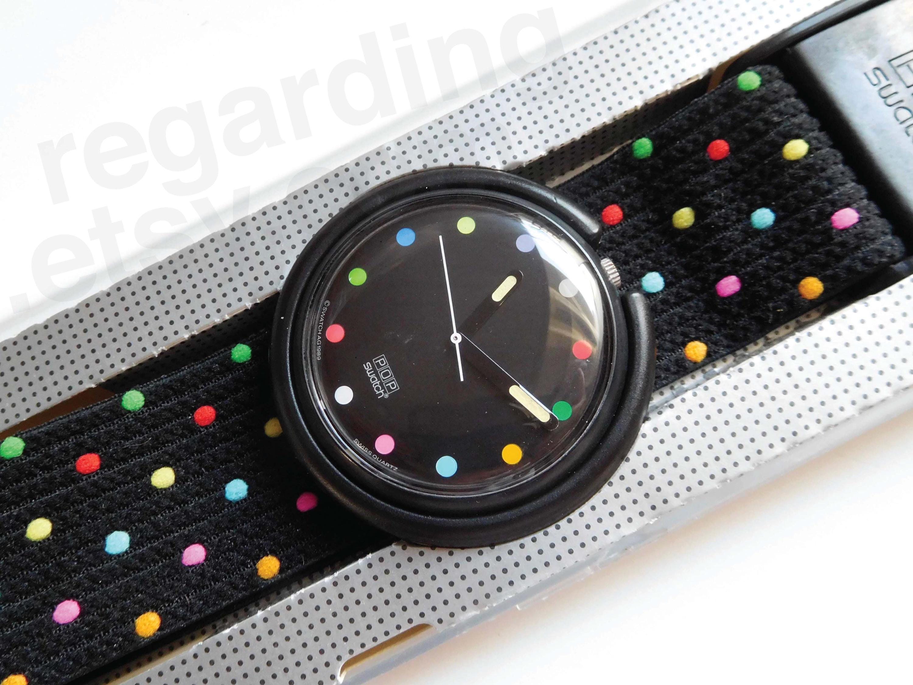 1980s 1989 Pop Swatch Watch PWBB121 'parade' 39mm, Classic