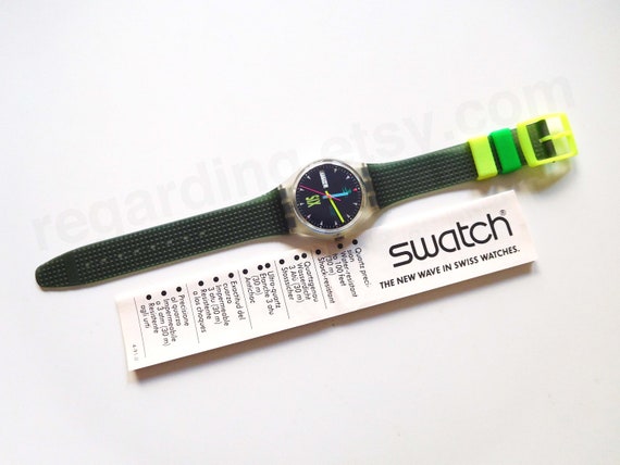 Swatch Watch - GK700 - GIRO 1991 Vintage Swatch Watch GK700 Giro Great Cond. Needs  main image 2