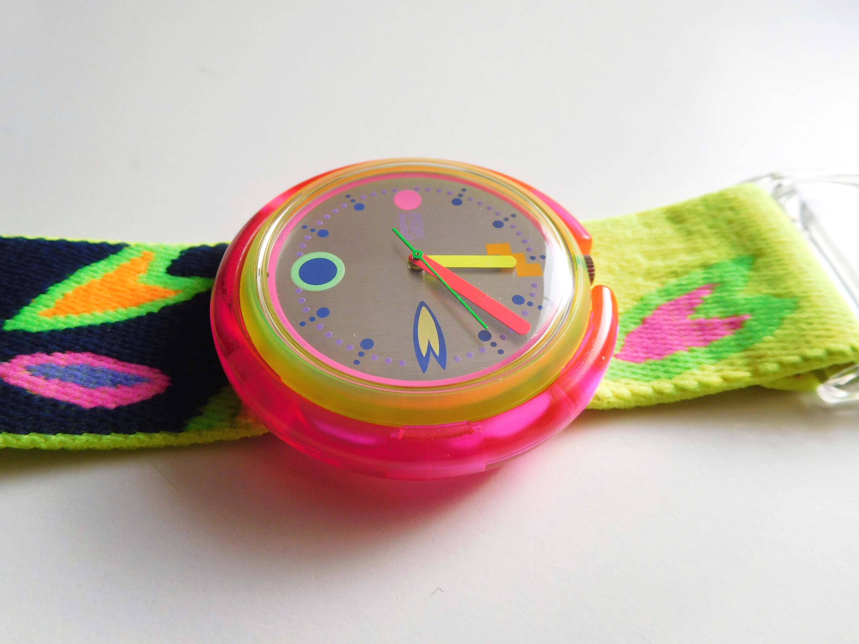 1990s 1991 Pop Swatch Watch PWJ103  display picture 1