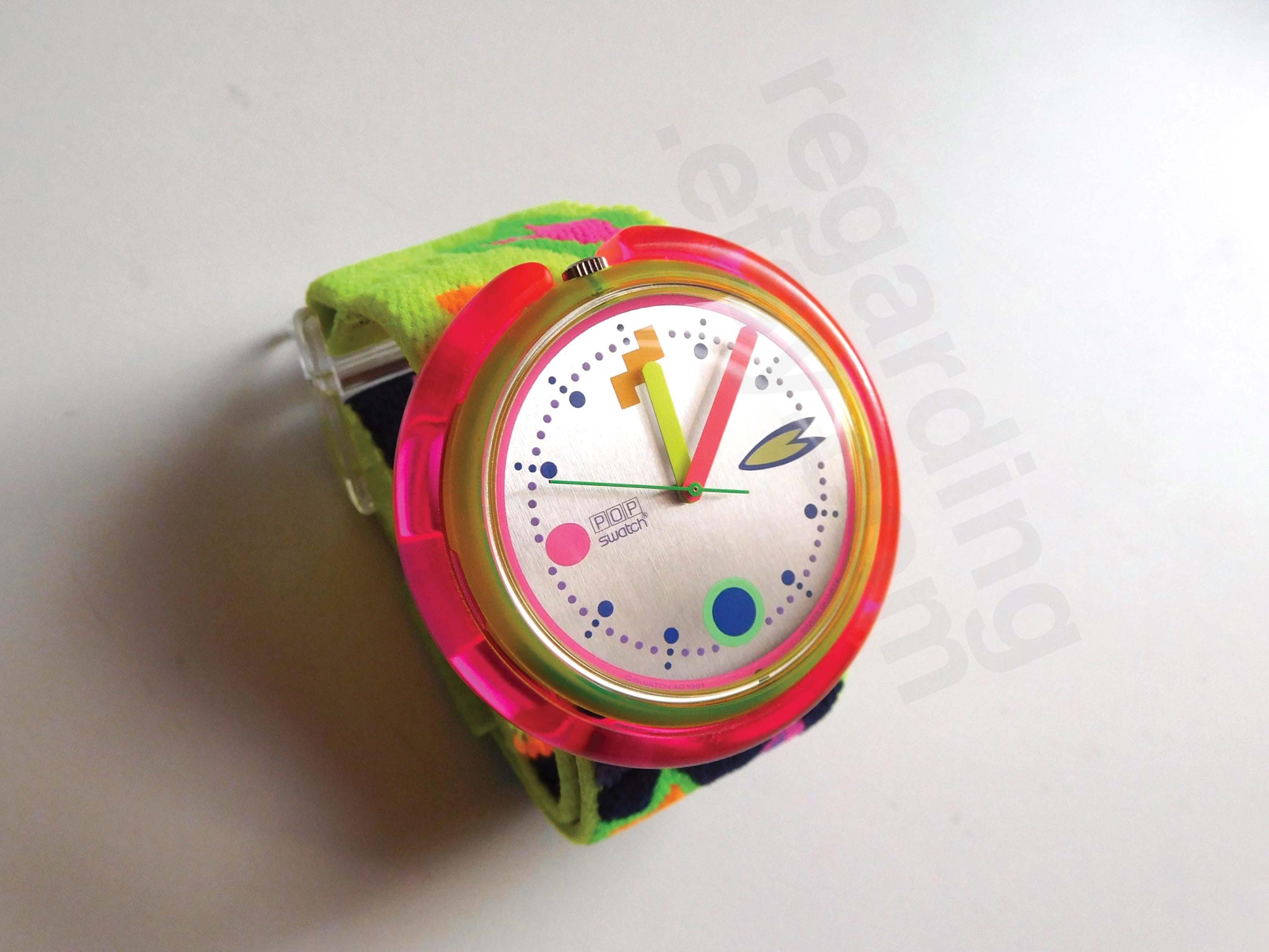 1990s 1991 Pop Swatch Watch PWJ103  display picture 2