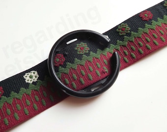 1990s 1992 Pop Swatch strap, stretchy textile bracelet band for 39mm Pop Swatch watch, unworn display strap with minor flaws, PWM101 BUCHARA