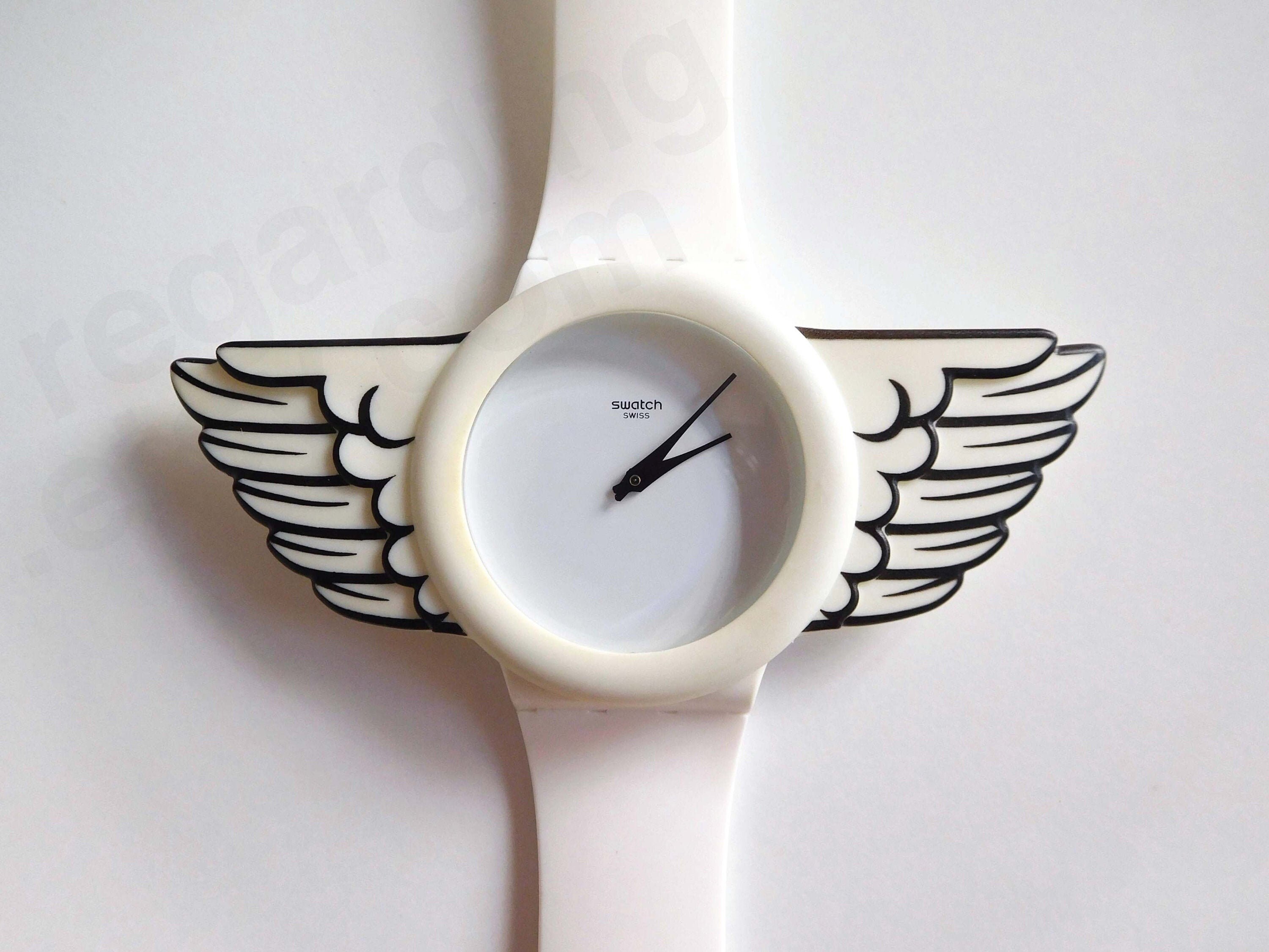 Jeremy Scott Design, 'winged Swatch' SUOZ103 Watch, LARGE 41 Mm