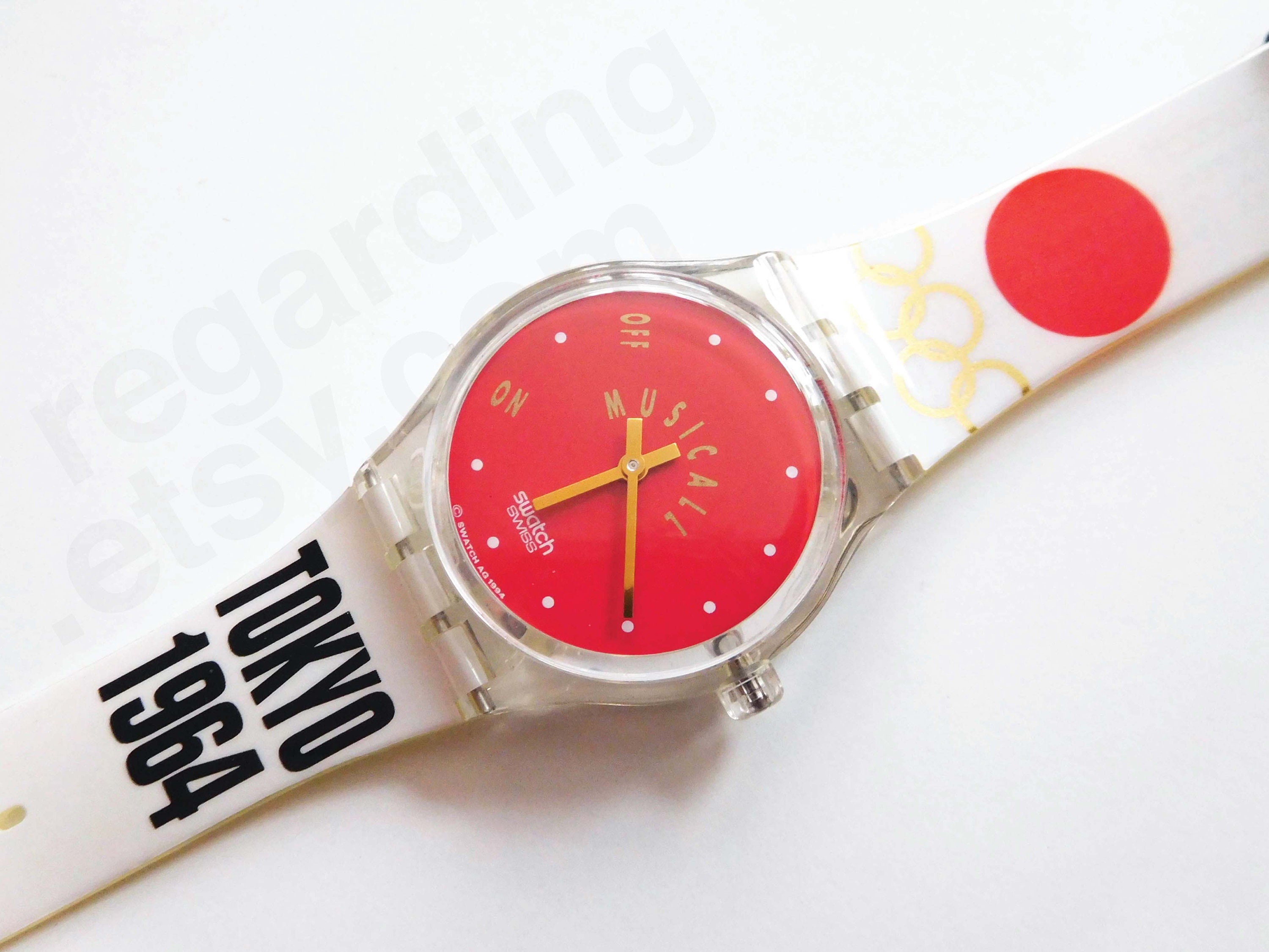 Reloj Swatch 'Tokyo 1964' SLZ100 Musicall alarm | Etsy España