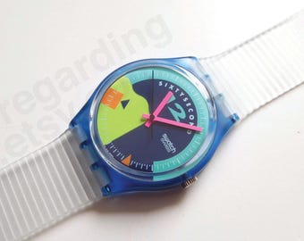 1990s 1993 Swatch Watch 'quasimodo' GV108 34mm, Notre Dame Stained