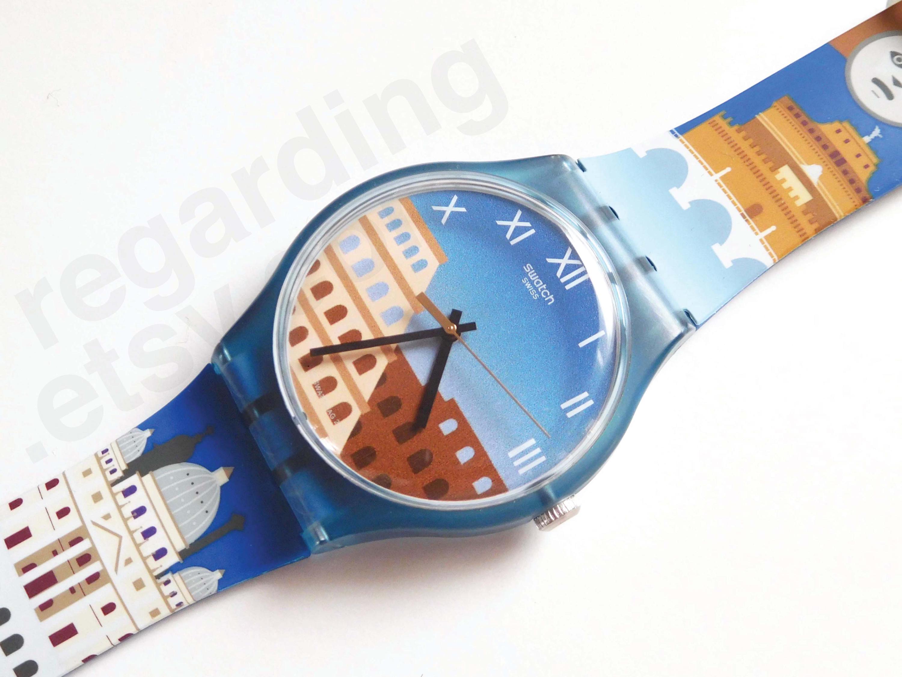 Swatch Watch 'colosseum' SUOZ308, LARGE 41mm Case Diameter