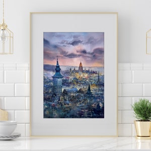 Vienna watercolor art print