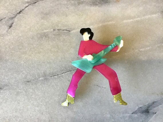 Lea Stein ELVIS PRESLEY Brooch