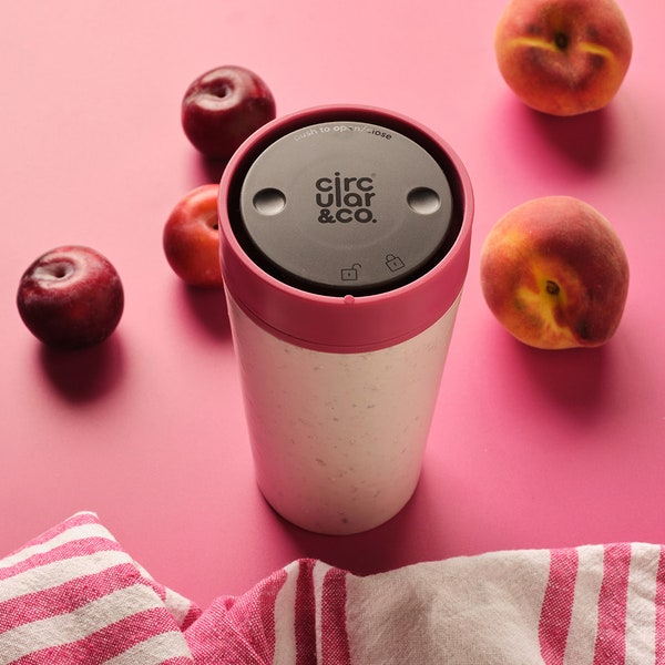 Circular&Co. Reusable Coffee Cup, 12oz/340ml. 100% Leakproof and Lockable. The multi award-winning Circular Cup, made from single-use cups.