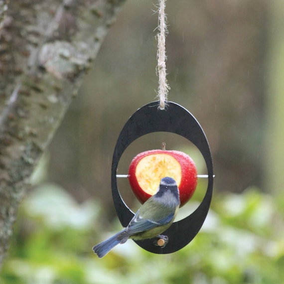 Bird Feeder Apple Feeder Made From Recycled Plant Pots Etsy