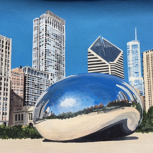Chicago Bean Ornament Etsy