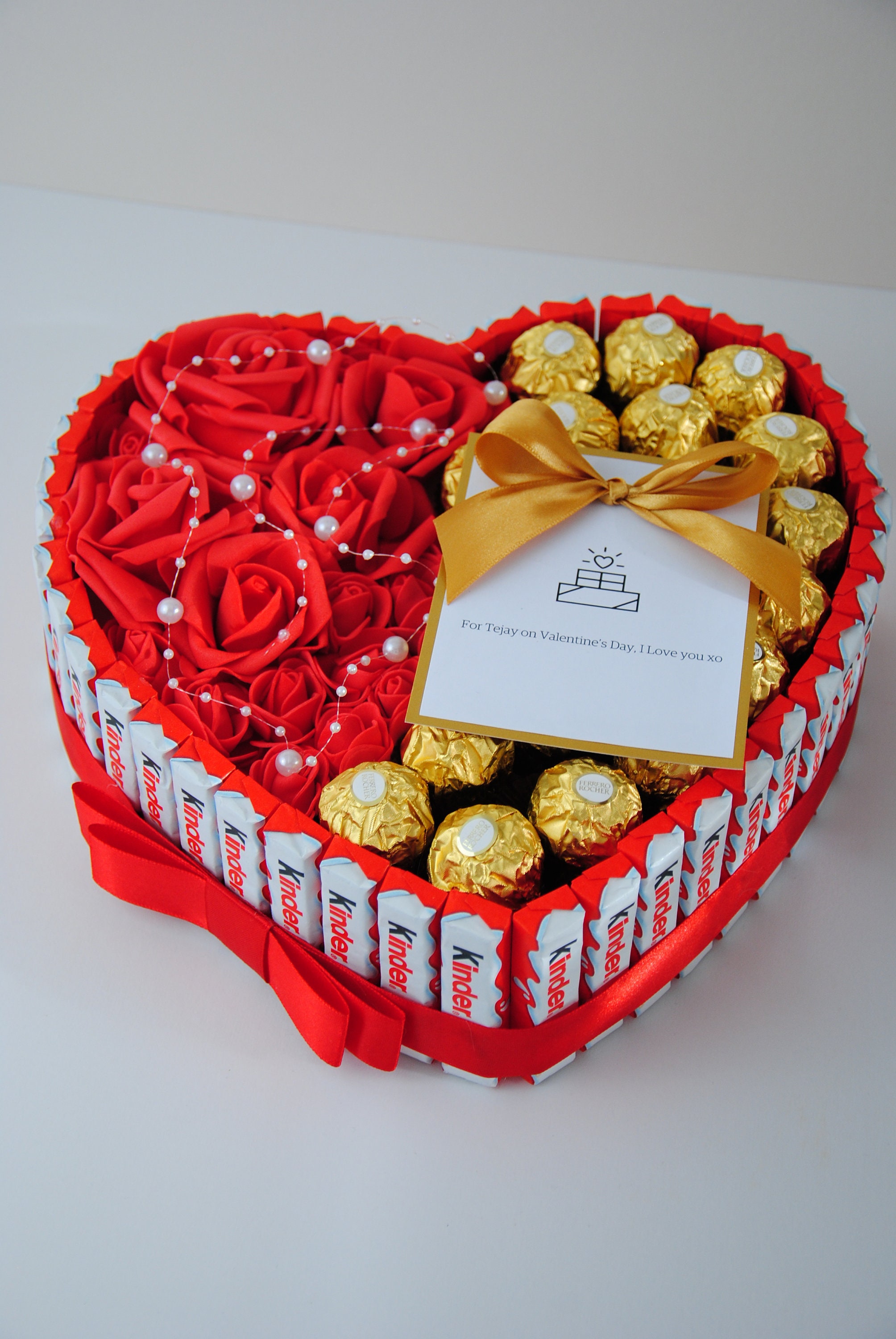 Luxury chocolate hamper Ferrero RocherKinder milk chocolate Etsy